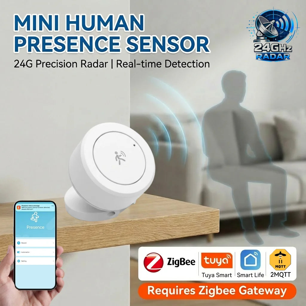 Zigbee MmWave Human Presence Sensor | Precision Smart Home Radar Tidesmit