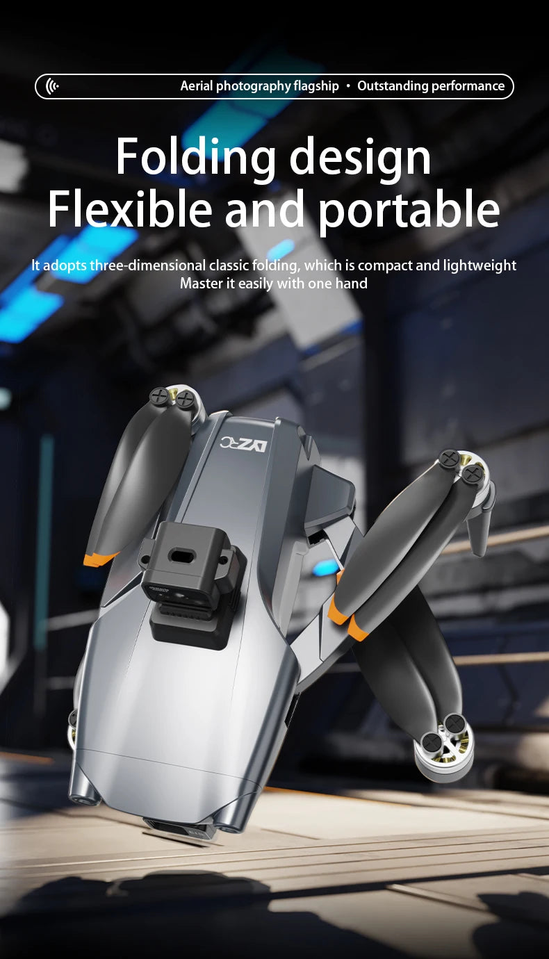 8K FPV Camera Drone with Laser Obstacle Avoidance and 3-Axis Gimbal Tidesmit