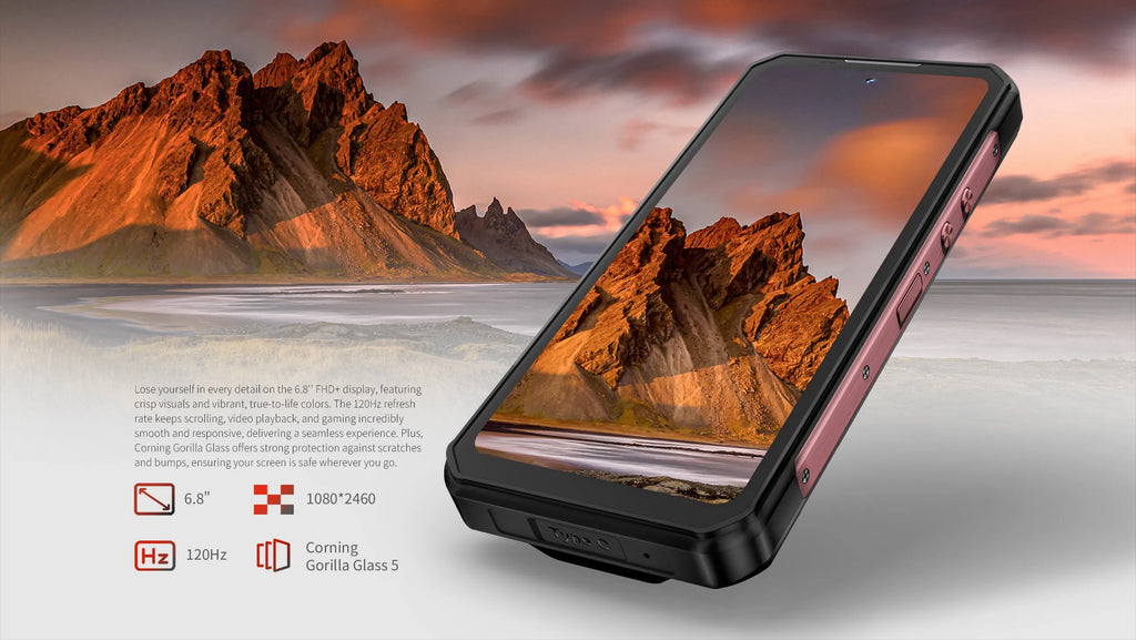 Oukitel WP56 5G Rugged Smartphone 12GB+512GB 45W Android15 Mobile Phone 16000mAh 6.78"FHD+ 108MP Camera 120Hz oukitel Cell Phone