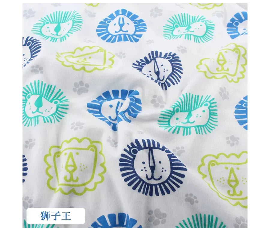 Baby Fabric Knit Jersey Print Fabric Sewing Material for Children's Garment 50*185cm Brocade Fabric Organic Fabric  Knitted