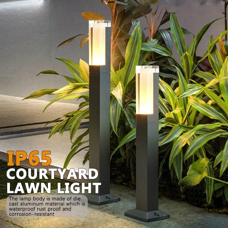 LED Lawn Light, Garden IP65 Waterproof Decorative Landscape Light AC85-265V Courtyard Lamp,rural Villa Road Outdoor Lighting