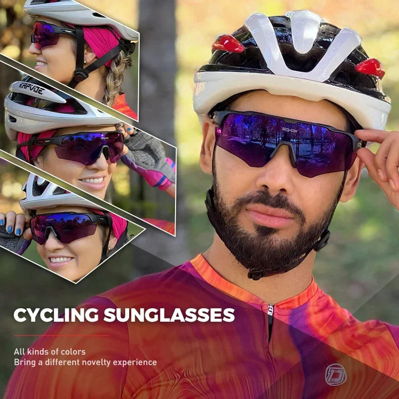 2024 SCVCN Cycling Sunglasses Fashion Polarized MTB Glasses Bicycle UV400 Cycle Eyewear Photochromic Bike Goggles for Men Women