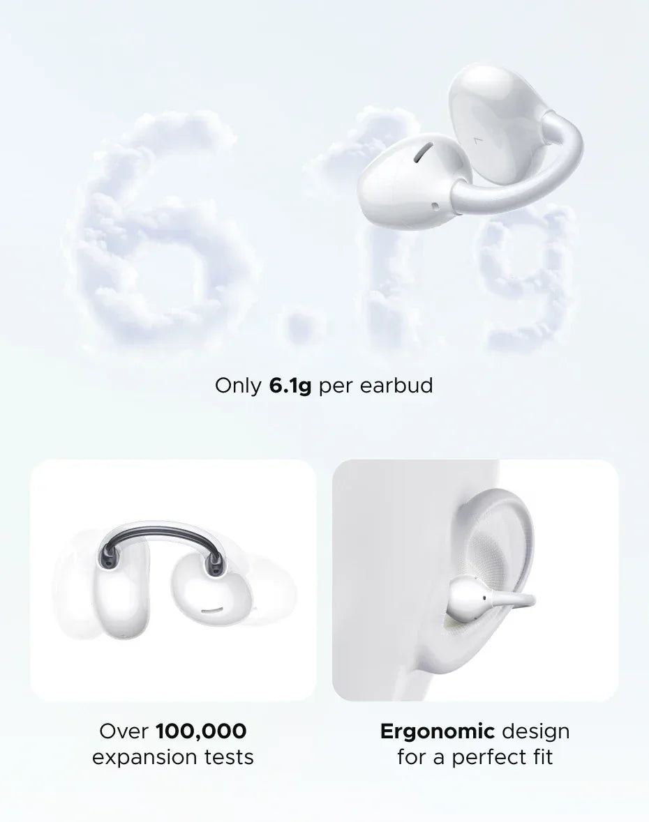 Tidesmit Open Ear Wireless Headphones with ANC - 35 Hour Battery Life Tidesmit