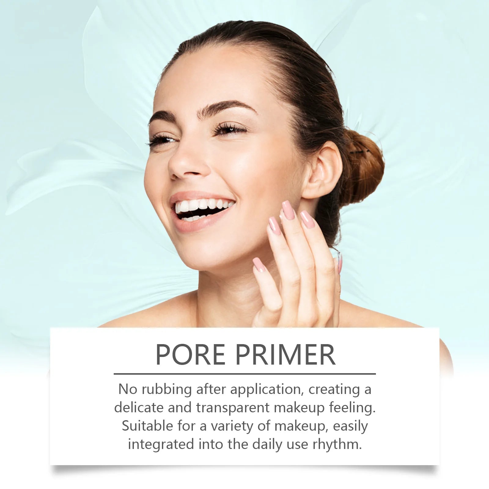 Tidesmit Hoygi pore primer texture close-up for long lasting oil control and smooth makeup application