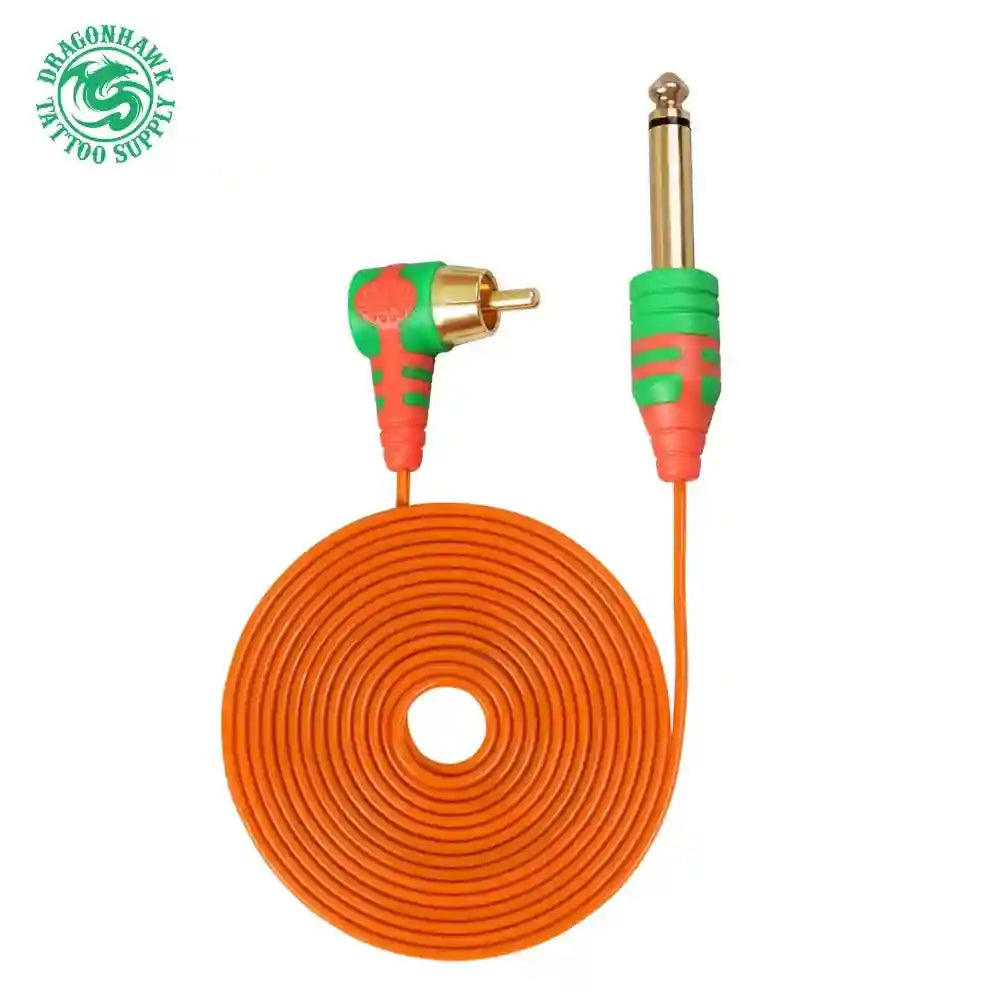RCA Tattoo Cord 2m Flexible Silicone Cable for PMU Machine Permanent Makeup Machines Tidesmit