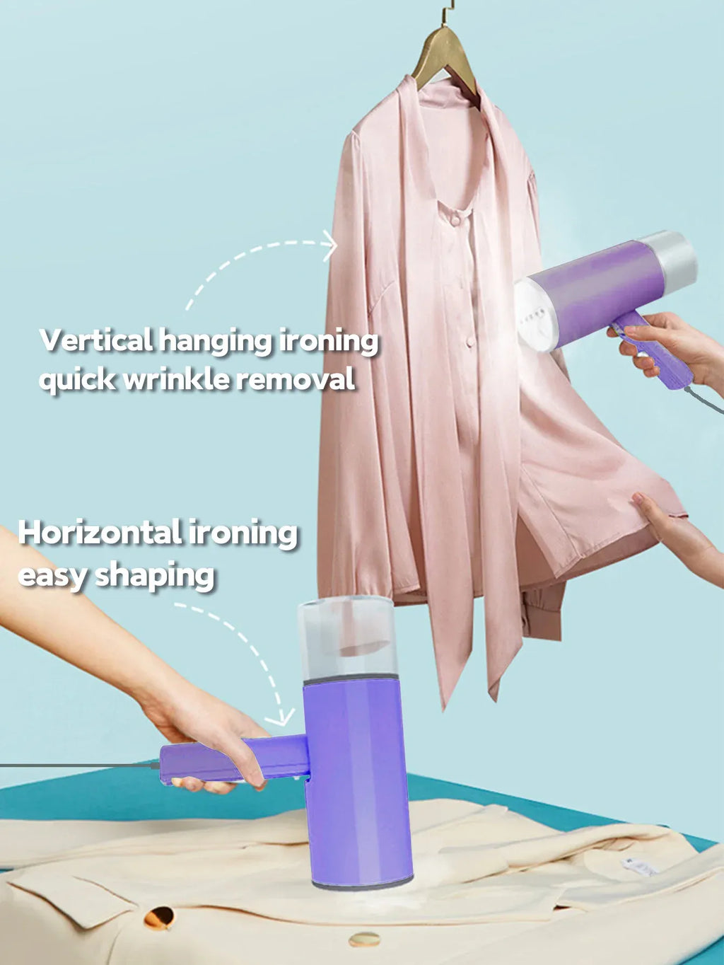 OBOVAY Handheld Garment Steamer 800W Foldable