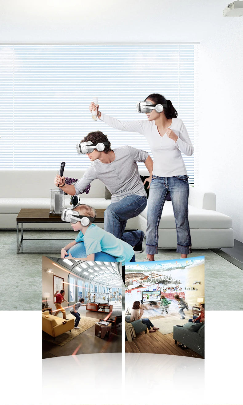 VR Headset for Smartphone - Immersive 3D Glasses for Mobile Media Tidesmit