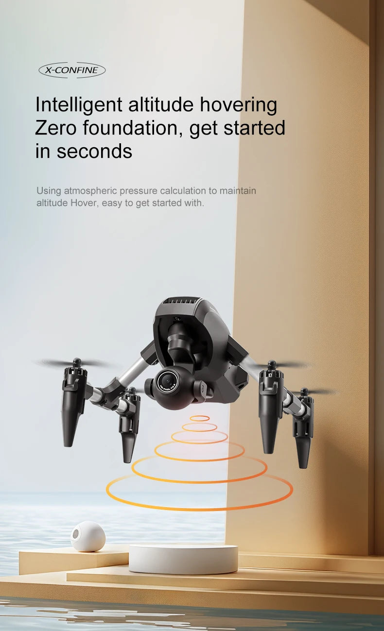 4K Camera Drone with Wide Angle Lens - Foldable V42 Model Tidesmit