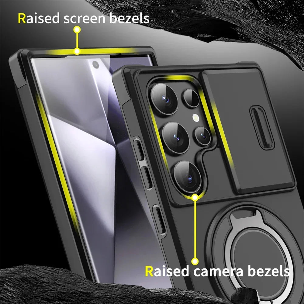 Samsung Galaxy S25 Magnetic Case with Camera Cover - Slim Fit Protection Tidesmit