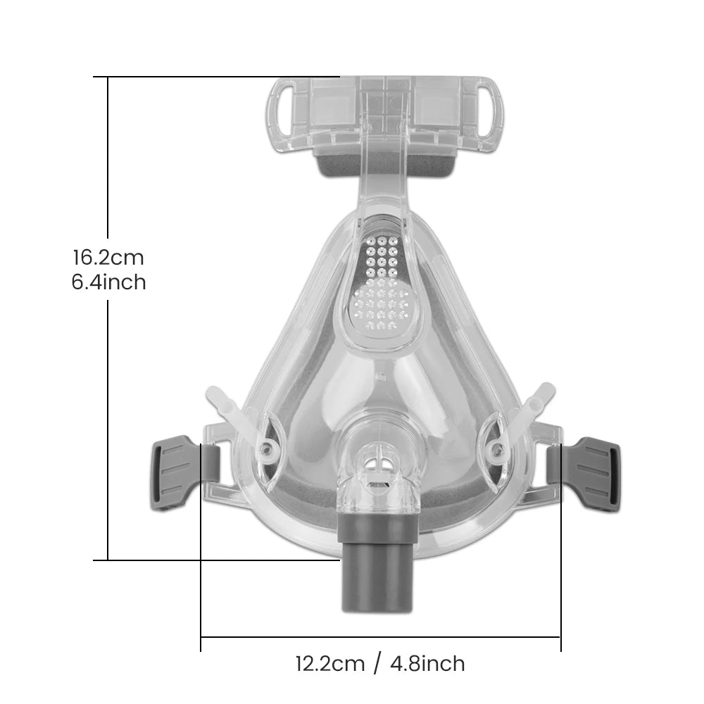 CPAP Mask for Apnea CPAP Auto Breathing Machine Sleep Nasal Full Face Mask with Headgear Anti Snoring Respirator Accessories