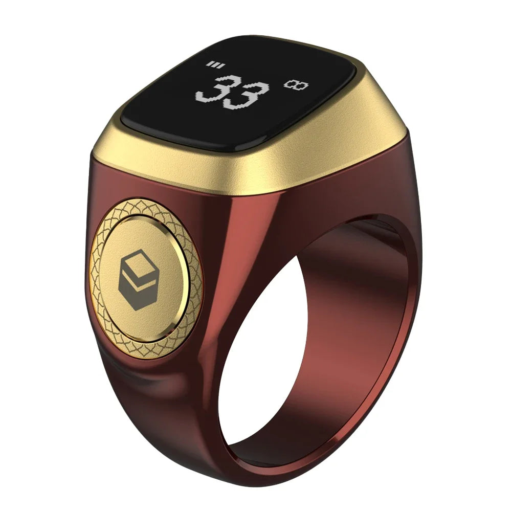 Smart Zikr Ring With Digital Counter, Vibration Alerts, and Health Tracking China Mainland Tidesmit