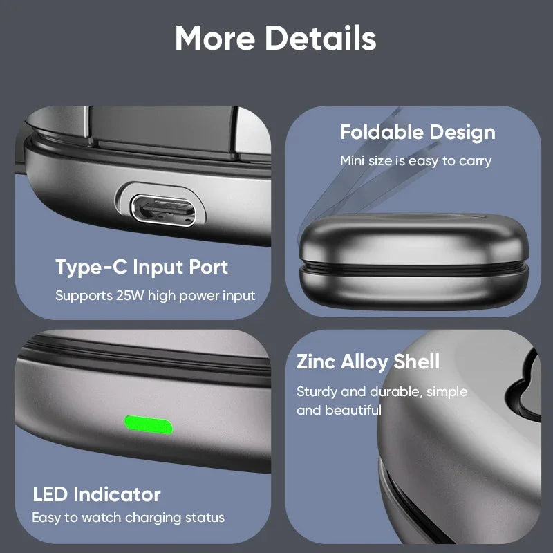 3-in-1 Wireless Charger for iPhone, AirPods, and Apple Watch - Qi Certified Tidesmit