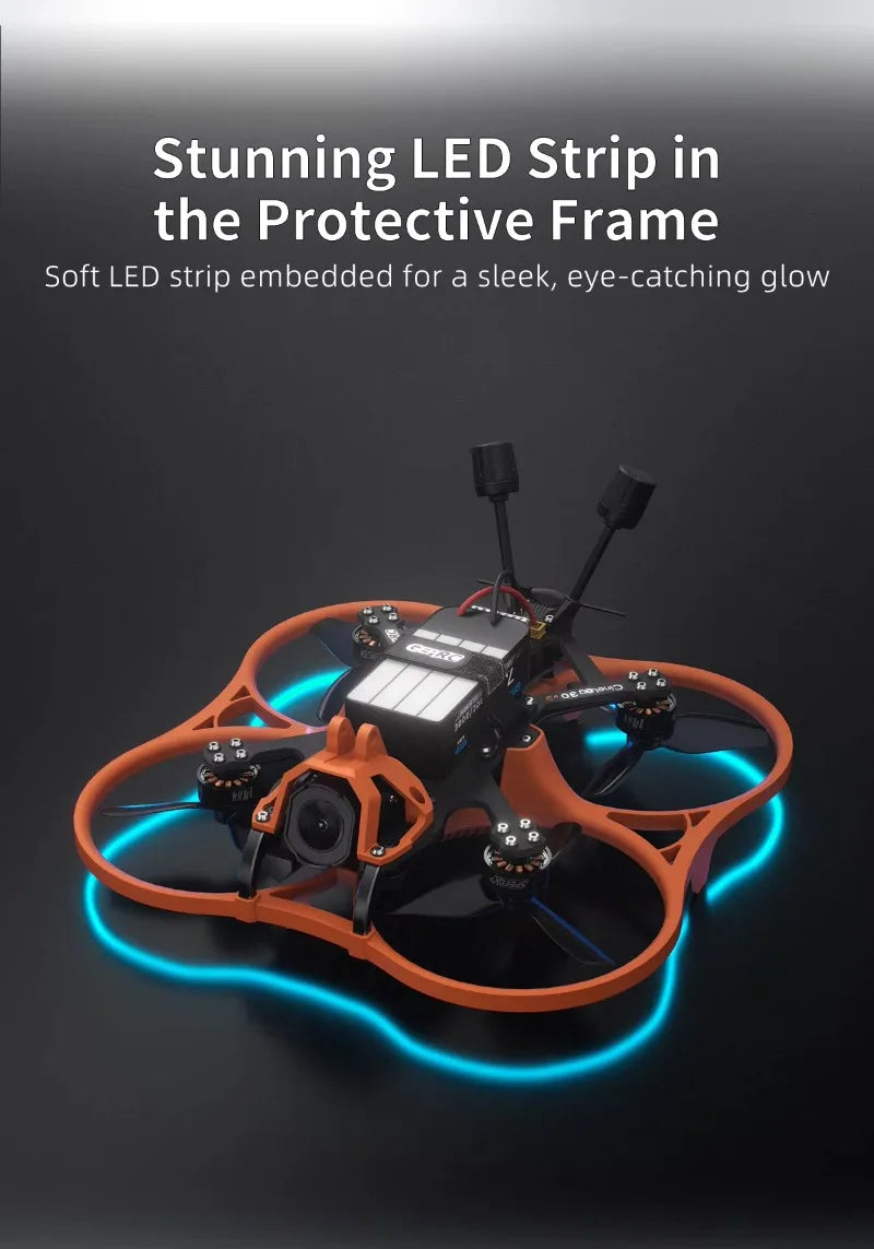 FPV Cinewhoop Drone 3 Inch 4S O4 Air Unit System with ELRS 2.4G Receiver Tidesmit