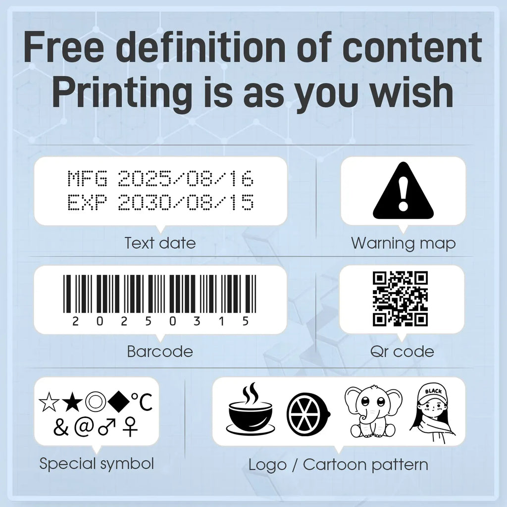 Yhan 25.4mm portable inkjet printer unencripted for Expiry Date Barcode QR Code Batch Numbers Best Value Logo Printing