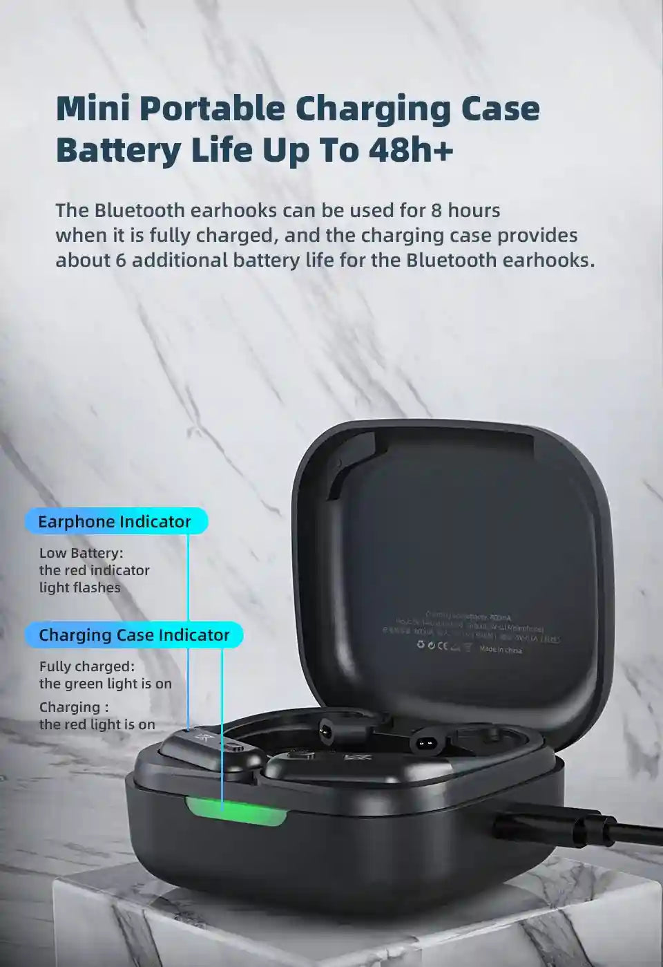 Wireless Bluetooth Earphone Adapter for KZ C Pin | Tidesmit AZ09 Pro Tidesmit