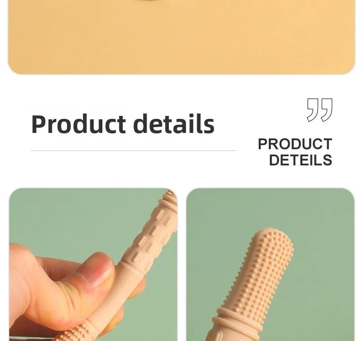 Children Baby Teether Chewing Glue Silicone Hollow Teething Tube Anti-eat Hand Molar Stick Newborn Toys Gift Accessories