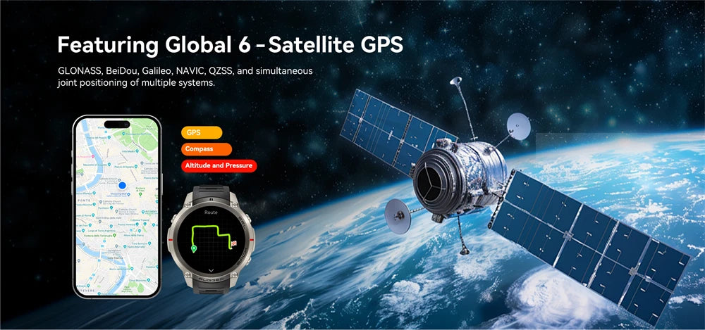 2026 New Sports Smart Watch With GPS Offline Map Download Bluetooth Call Military Clock Fitness Tracker Waterproof Bracelets Men