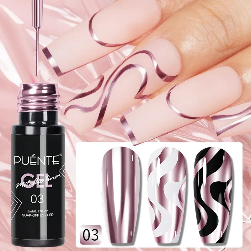 Cat Eye Magnetic Gel Polish 7.5ml - Professional Long-Lasting Nail Art Permanent Makeup Machines 5ml Metallic liner 3