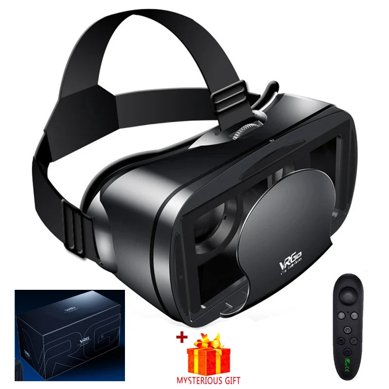 VR Headset for Smartphones - Immersive Wide Angle Smart Glasses No Headphone And A Tidesmit