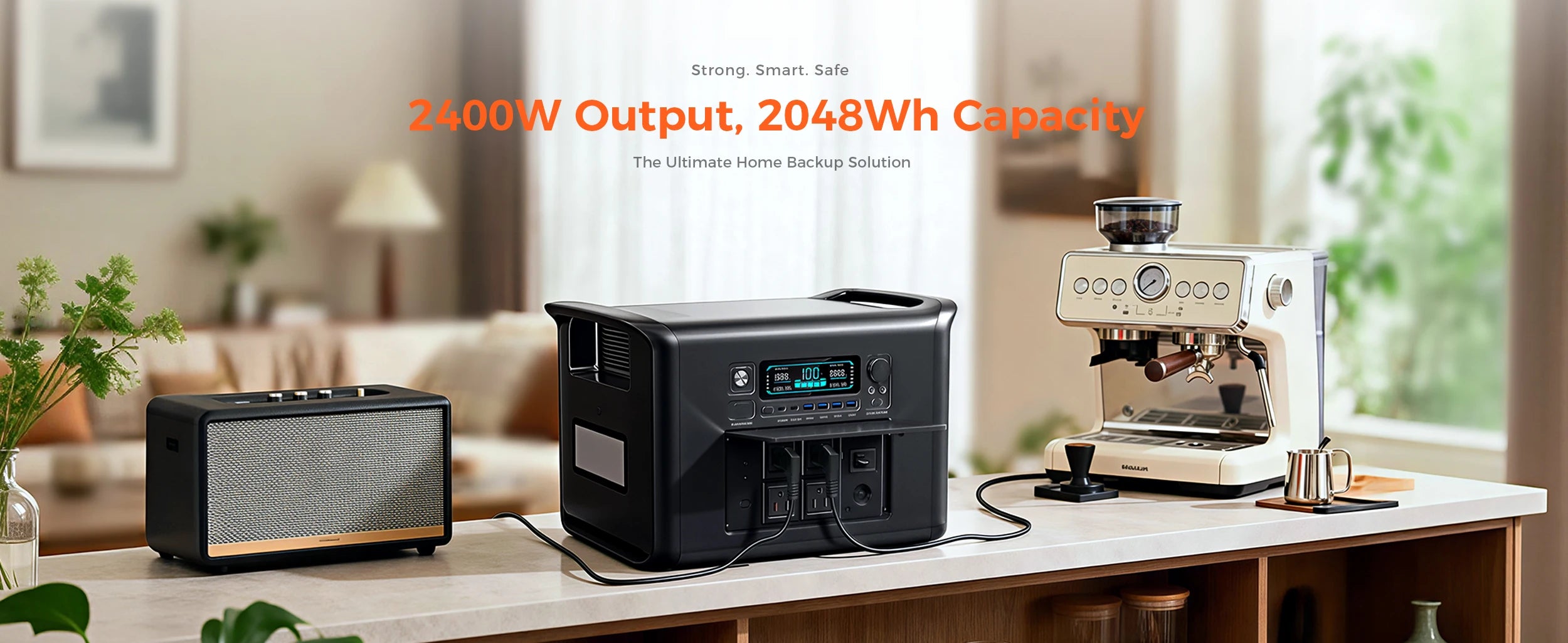 CTOLITY Outdoor Camping AP2000 2400W Fast Charging Portable Power Station SP100 100W Foldable Portable Solar Panel For Home