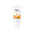 Tidesmit Eucerin Oil Control SPF50+ matte face sunscreen texture close-up for oily and acne prone skin