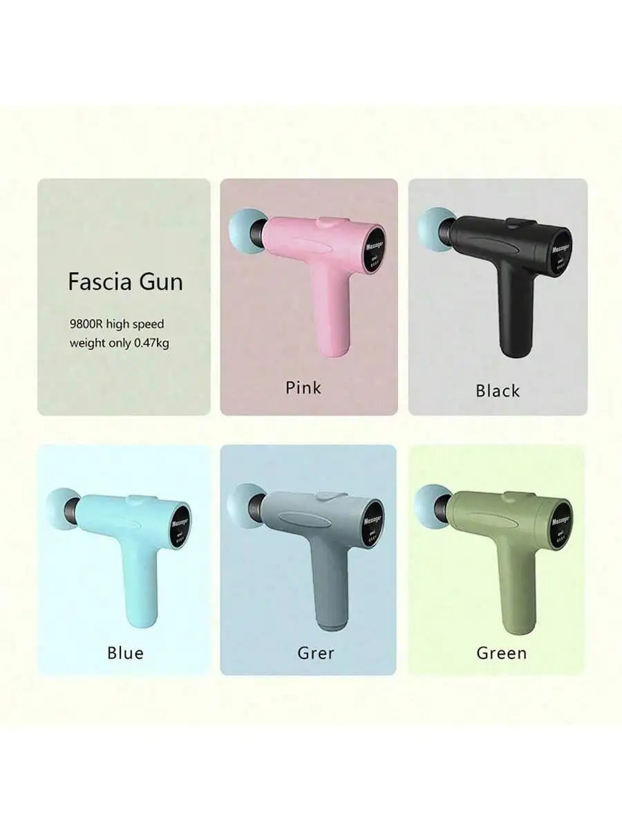 Fascia Gun Deep Tissue Muscle Massager - Rechargeable Recovery Tool Fascia Gun green plug-in Tidesmit