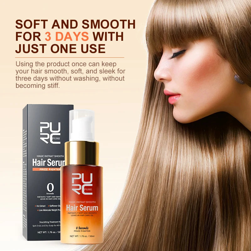 Hair Smoothing Serum | Deep Nourishing Repair Oil for Frizz-Free Shine Scrubs Treatments Tidesmit