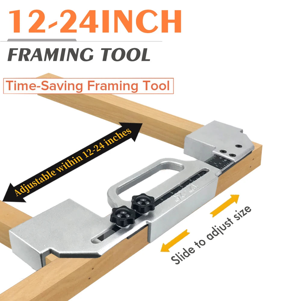 Center Stud Layout 12-24 Inch Wall Accurate Measurement Framing Spacing Positioning Jig Cast Aluminum Wall Stud Framing Tool
