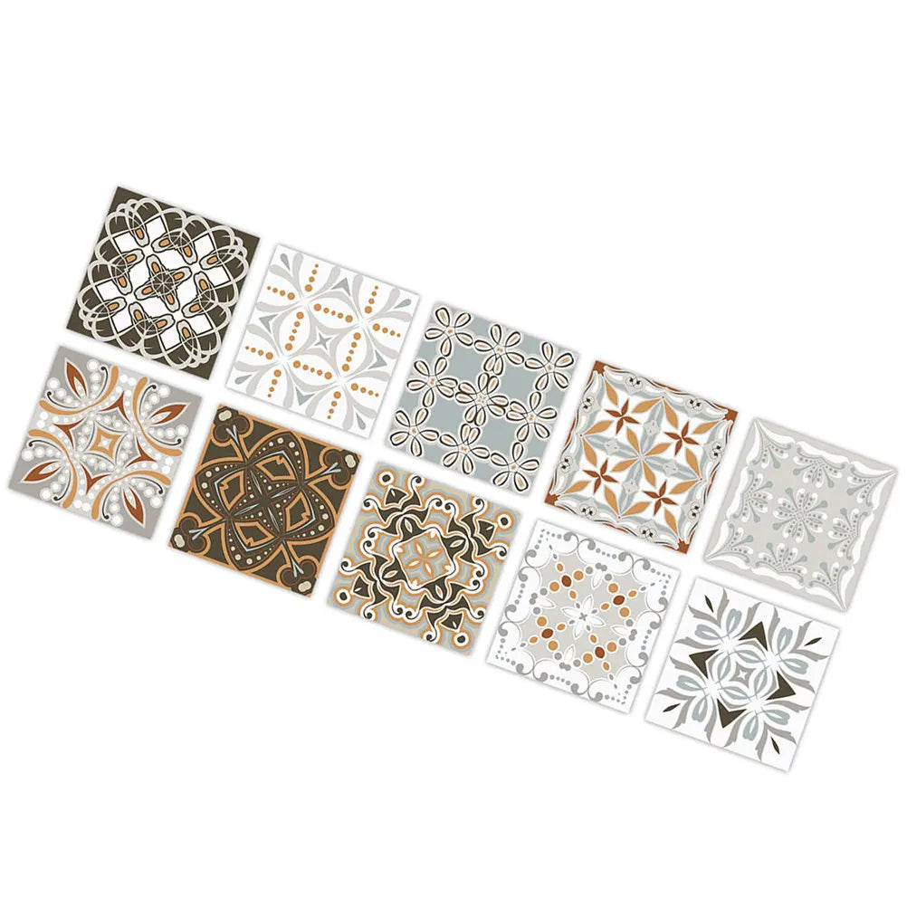 10 Pcs Backsplash Peel and Stick Kitchen Tile PVC Adhesive Tiles for Sticker