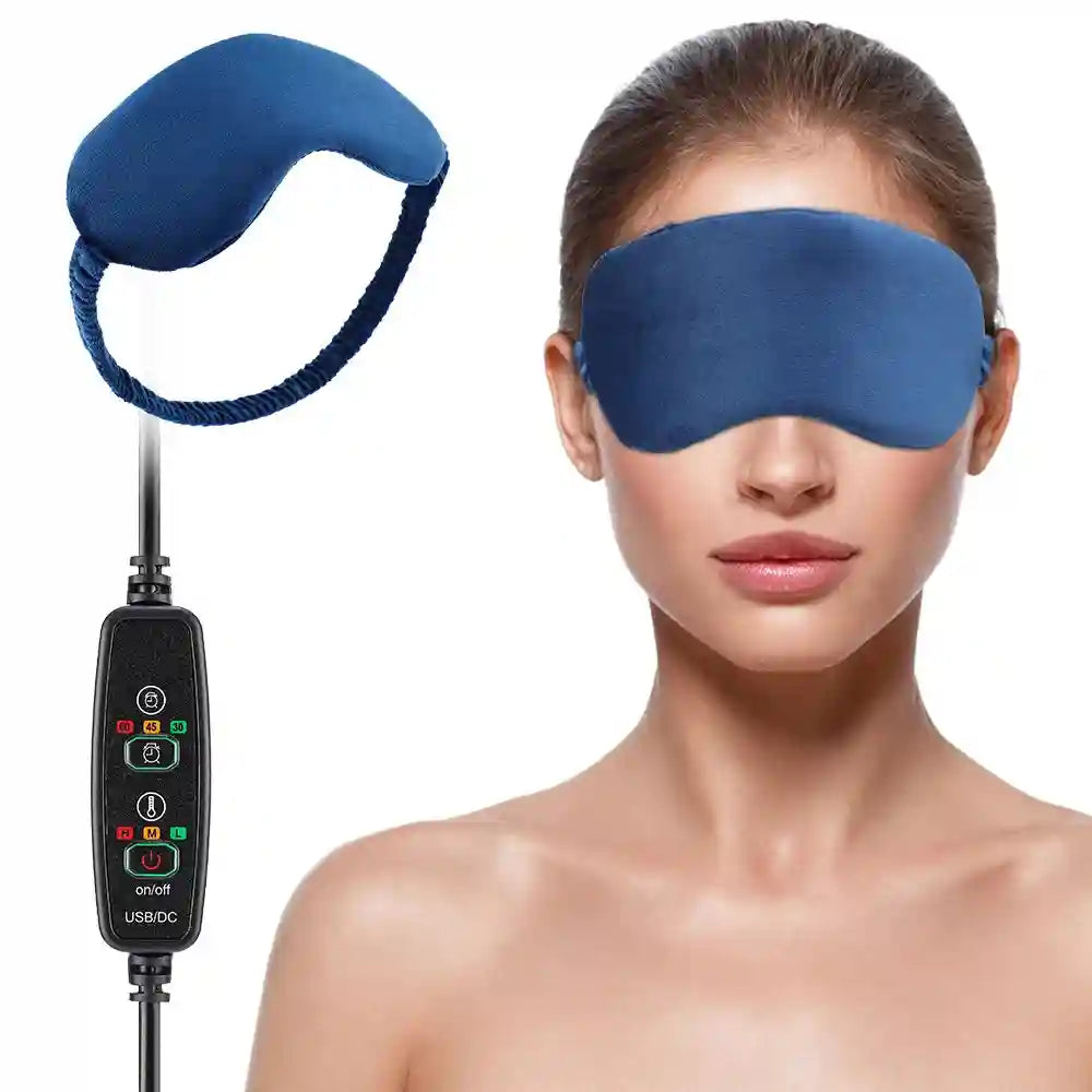 Electric Steam Eye Mask - Heated 3D Massager for Eye Fatigue Eye Massage Instrument Tidesmit