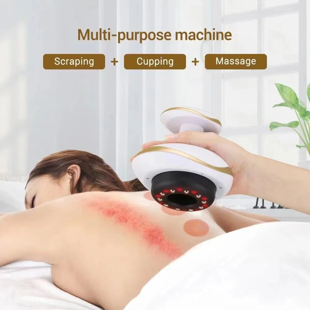 Electric Guasha Body Massager with Heat Therapy for Muscle Relief Body Shaping Massage Equipment Tidesmit