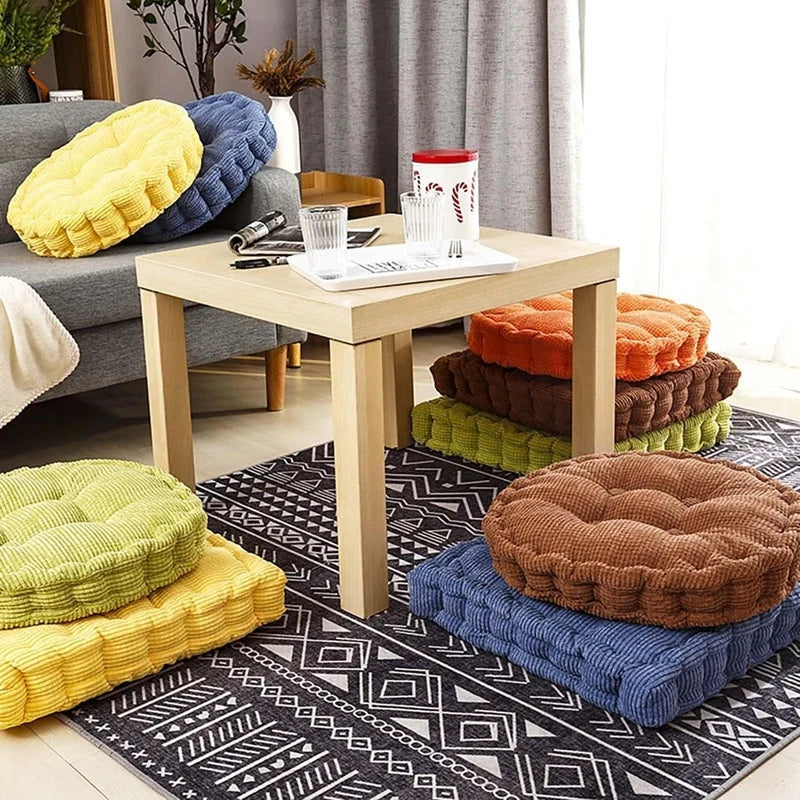 Thicken Square Round Corncob Tatami Seat Office Chair Cushion Sofa for Home Floor Decor Textile Knee Pillow Office Indoor Mat