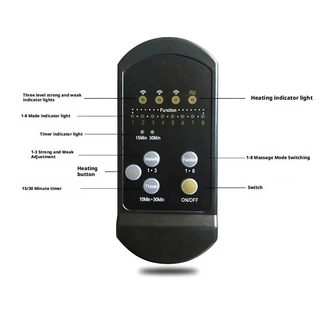 Electric Massage Cushion with Heat Therapy for Car and Home Massage Cushion Tidesmit