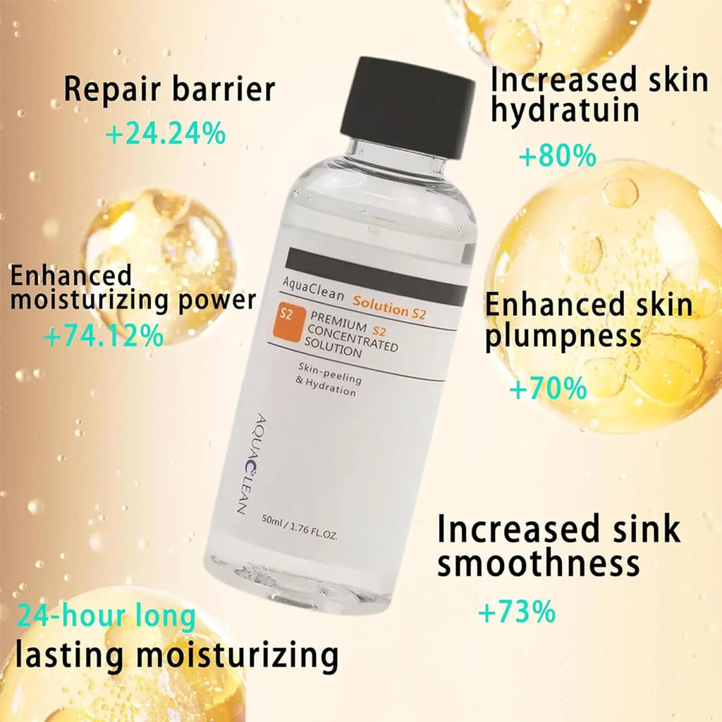 Aqua Peeling Facial Solution - 3 Piece Deep Cleansing Serum Set Scrubs Treatments Tidesmit