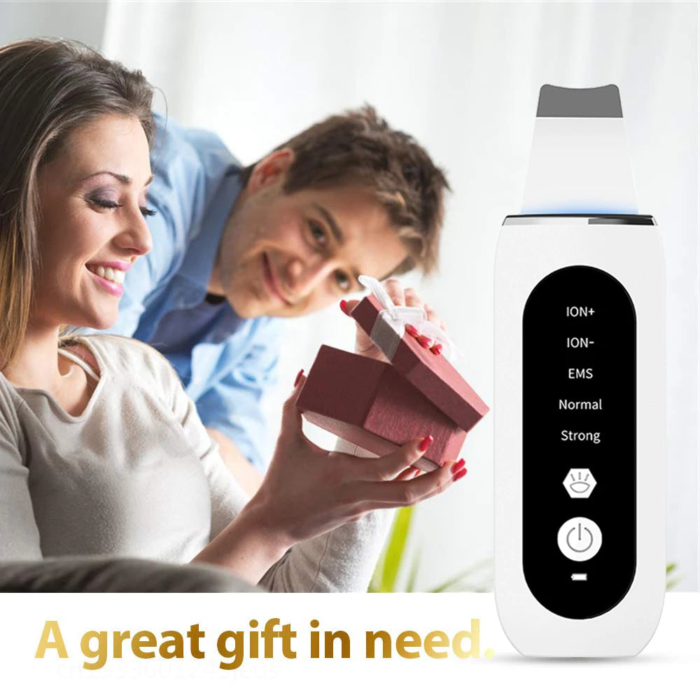 Ultrasonic Skin Scrubber | Professional Facial Cleansing Tool Scrubs Treatments Tidesmit