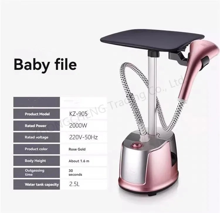 Tidesmit high-power handheld garment steamer for vertical ironing and clothes care