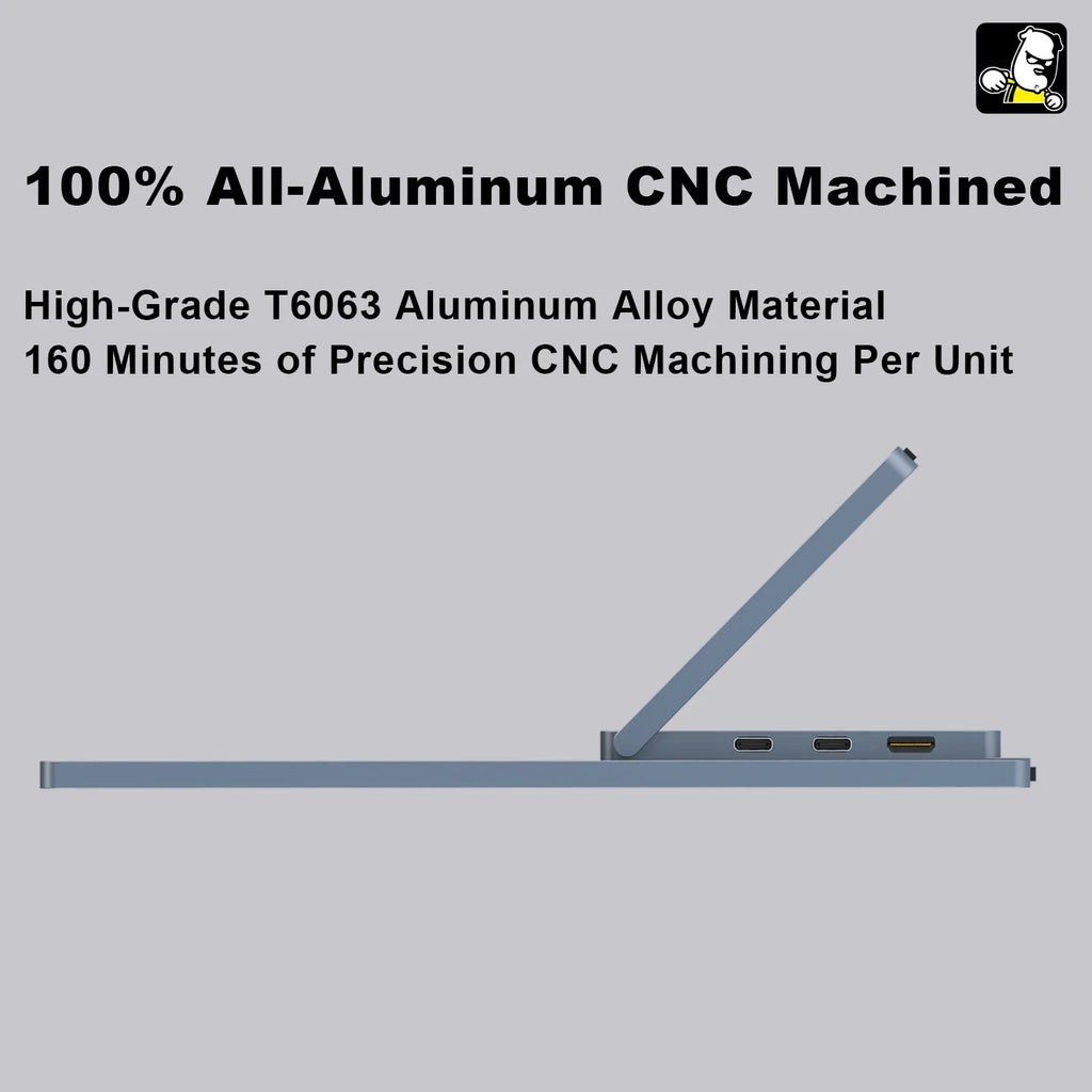 16-inch 2.5K Touchscreen Full Aluminum CNC Full Lamination 144Hz High-Definition High-Brightness One-Cable Portable Monitor