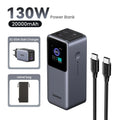 200W High Capacity Power Bank for Laptops and USB-C Devices 130W EU Bundle Tidesmit