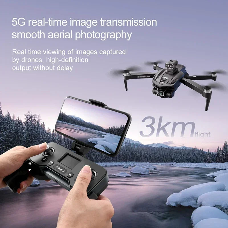 8K GPS Camera Drone with Obstacle Avoidance - Foldable Pro Model Tidesmit