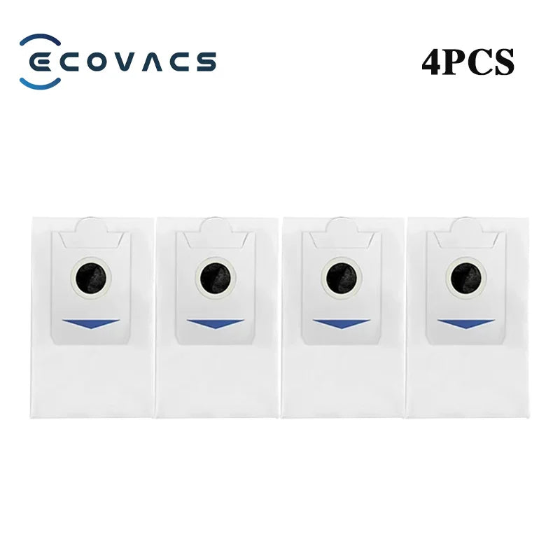 Tidesmit replacement parts kit for ECOVACS T30 Pro OMNI including vacuum dust bags, brushes, filters, and mop pads.