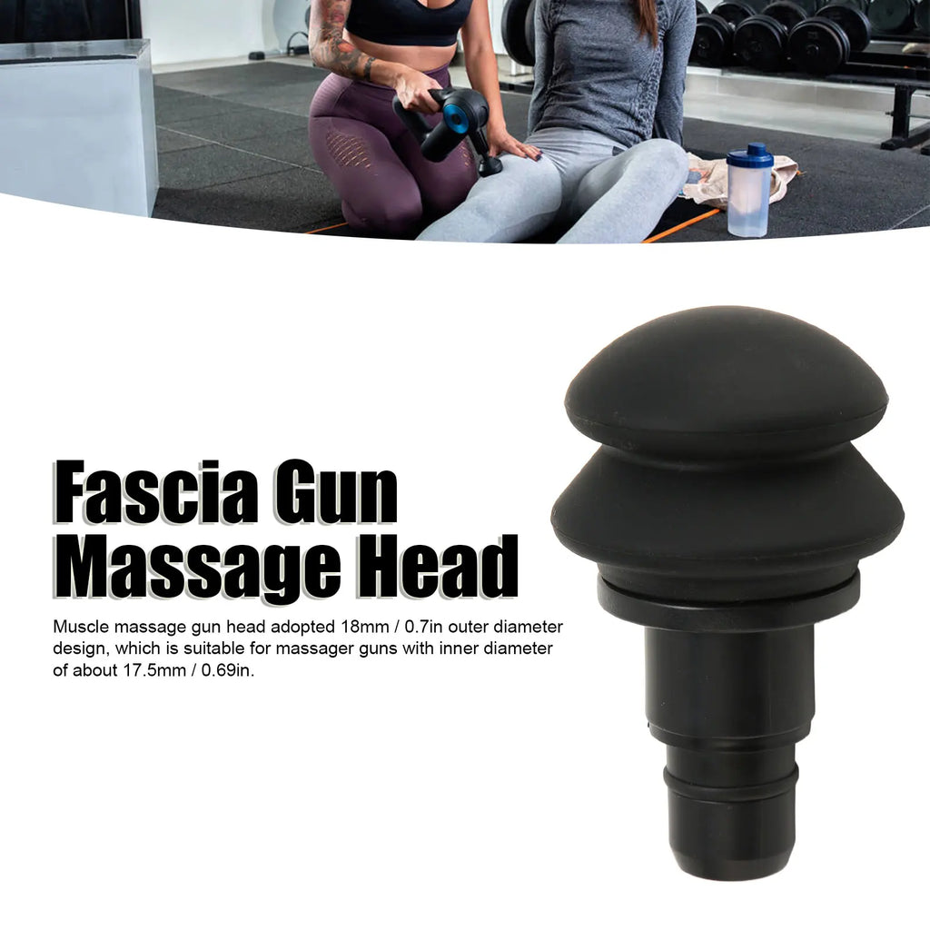 18mm Soft Silicone Massage Gun Head Attachment for Deep Tissue Recovery Fascia Gun Tidesmit