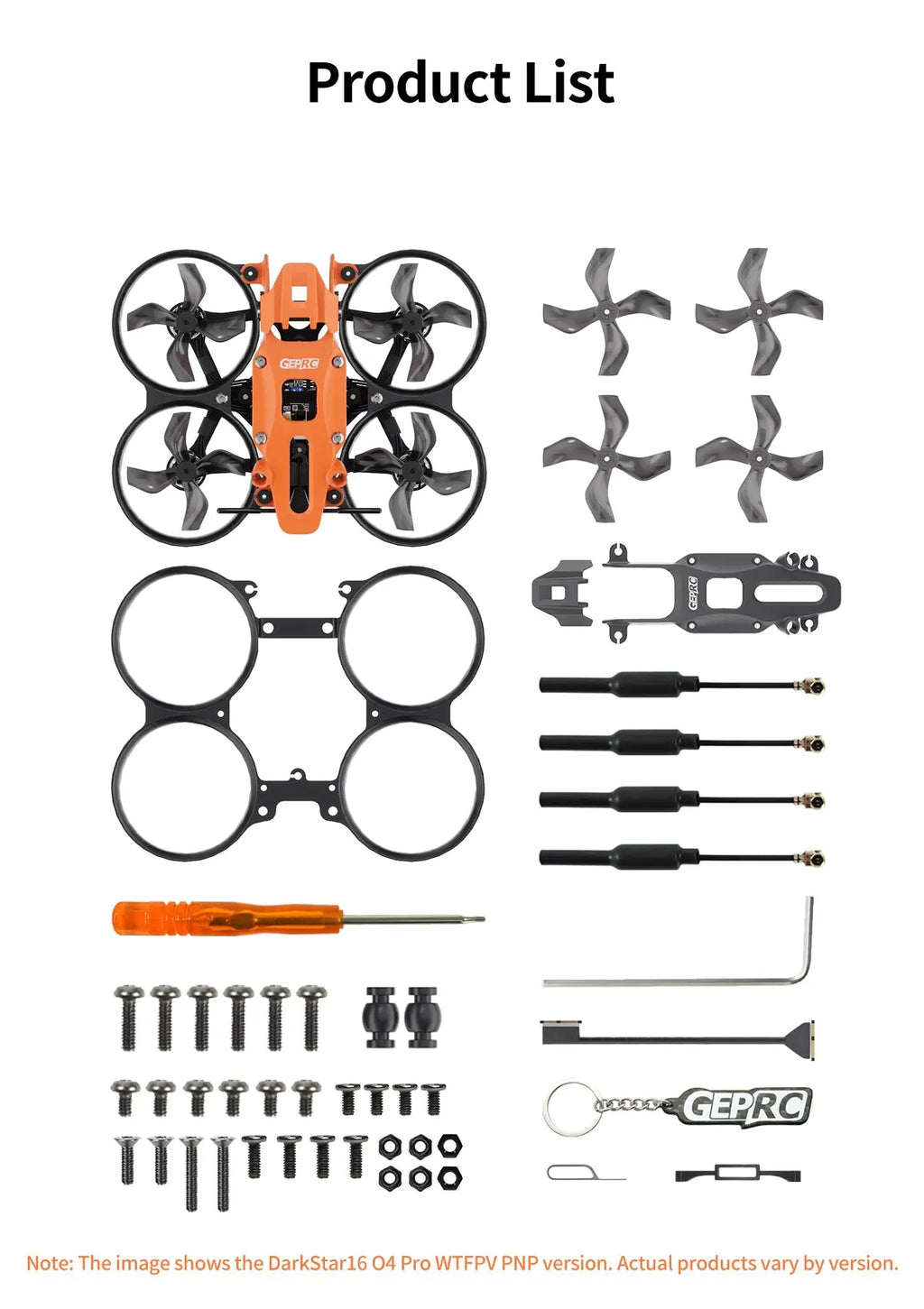 DarkStar16 O4 Pro FPV Camera Drone - 2S Quadcopter with ELRS 2.4G Tidesmit