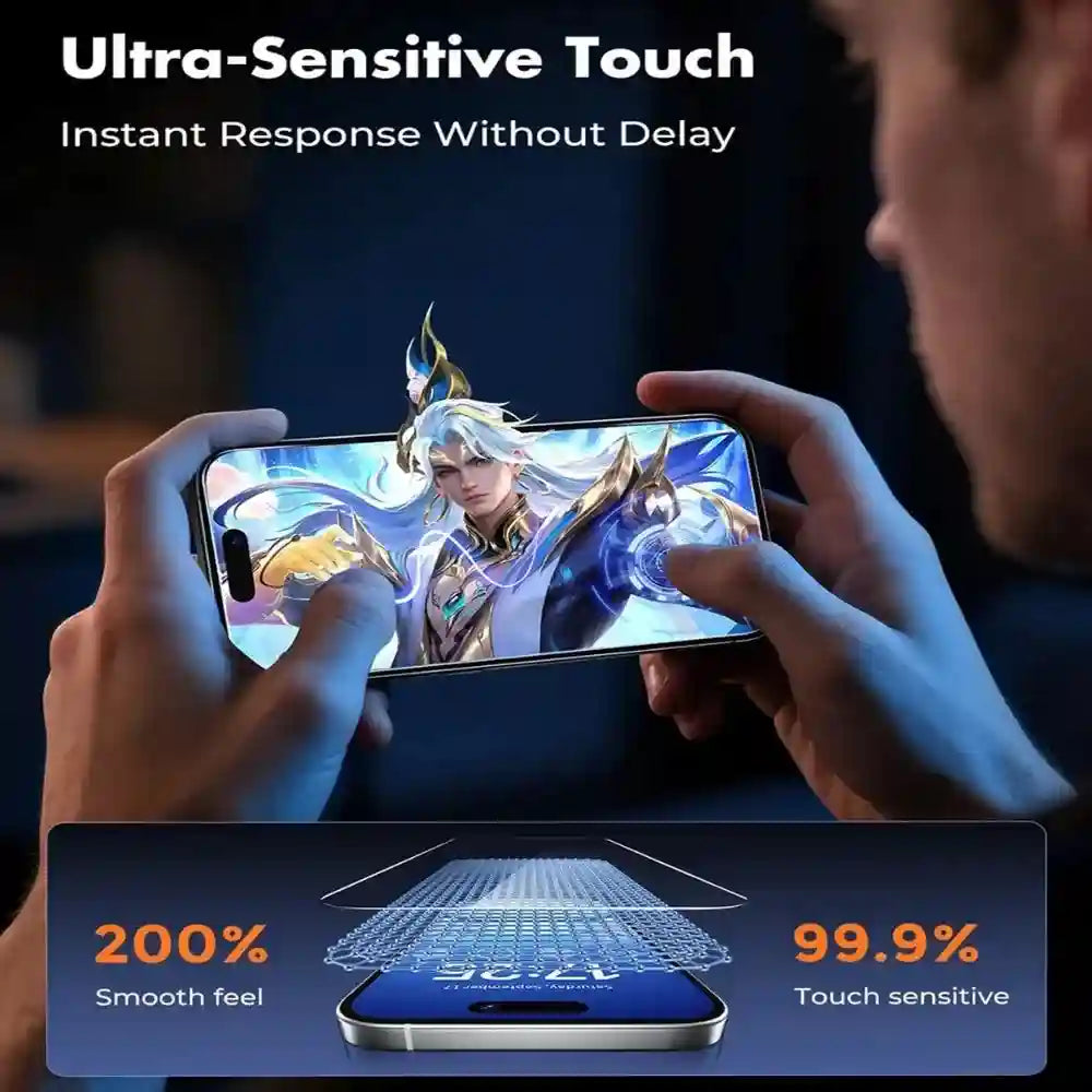 iPhone 17 Screen Protector Bundle: HD 9H Tempered Glass and Lens Guard AE Tidesmit