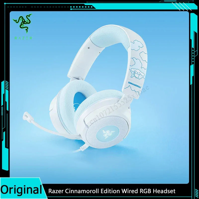 Cinnamoroll Gaming Headset | 7.1 Surround Sound | 40mm Drivers | Tidesmit Tidesmit