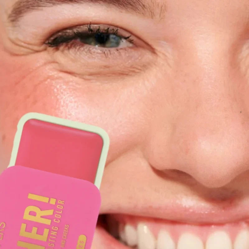 Tidesmit Lasting Rose Orange cream blush texture close-up for soft mist cheek contour and brightening makeup