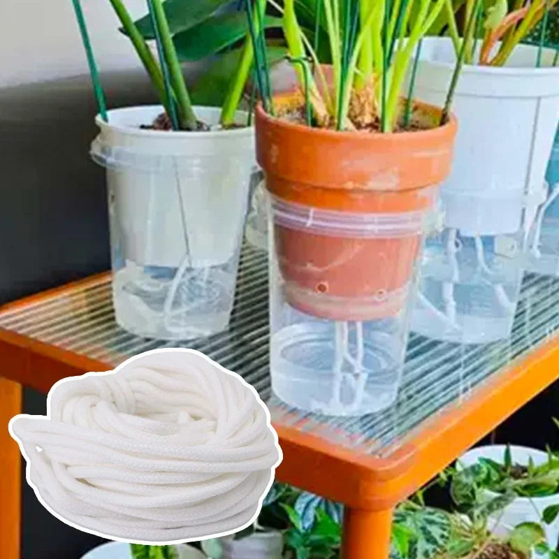 Self Watering Wick Cord Cotton String Rope DIY Automatic Watering Absorbent Wicks Rope Potted Plant Auto Drip Irrigation Waterer