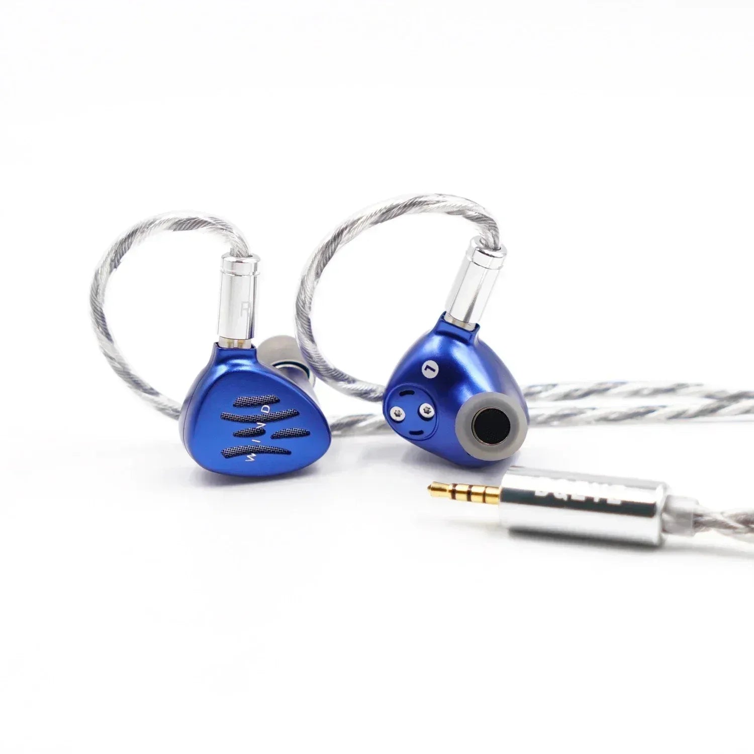 BQEYZ Wind Bone Conduction Dual Driver IEM Headphones by Tidesmit Blue 2.5mm Tidesmit