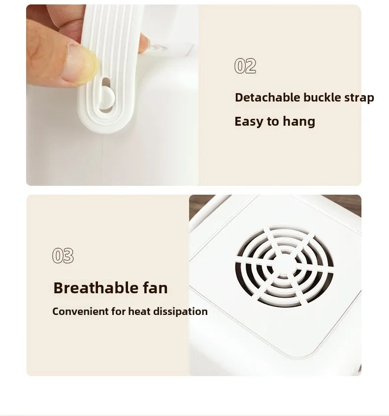 Tidesmit portable compact electric clothes dryer showing foldable design features for dorms and home laundry