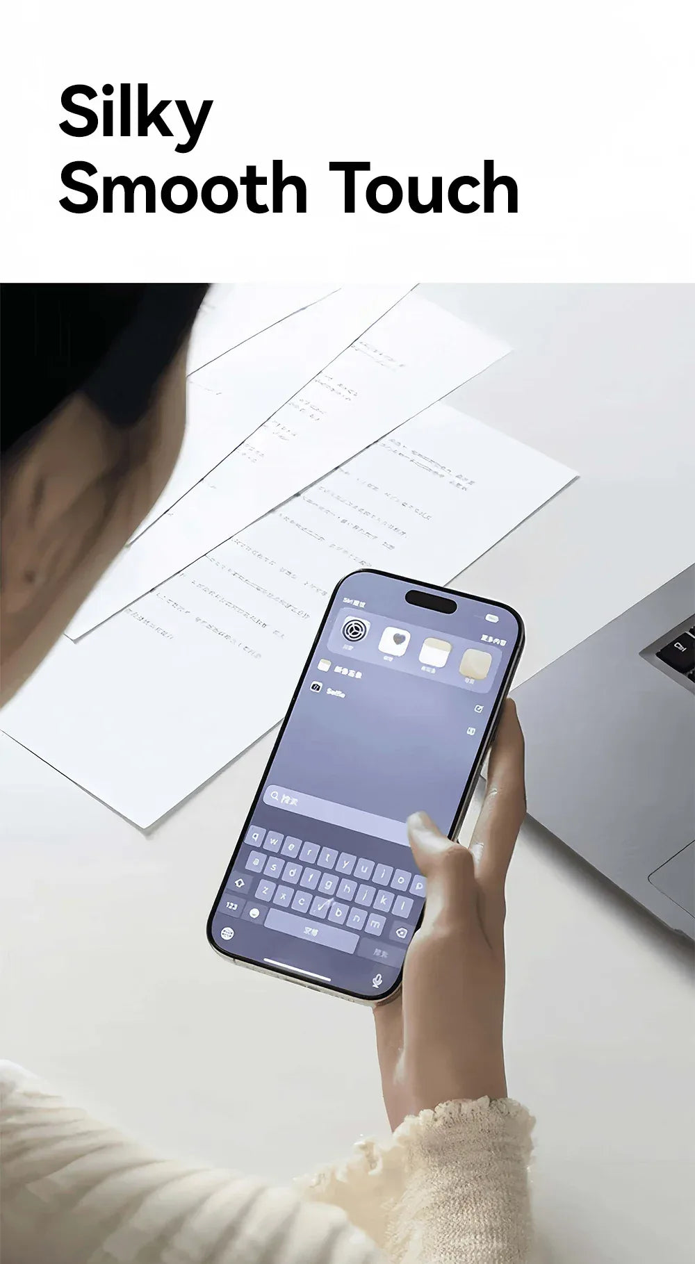 iPhone 17 Pro Max Screen Protector - HD Tempered Glass 9H Hardness Tidesmit