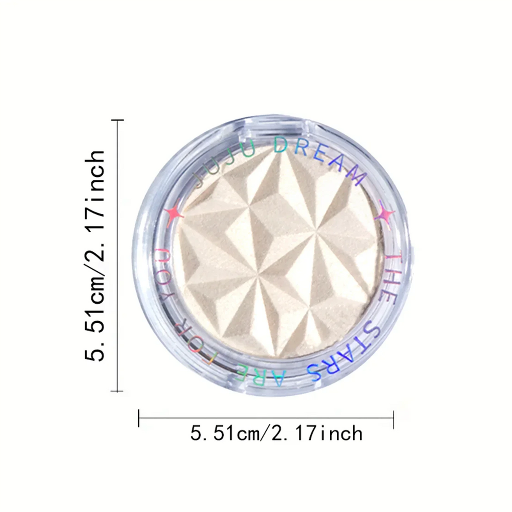 Tidesmit Shimmer Glow Highlighter palette shade swatch showing radiant long-lasting pigment for face makeup